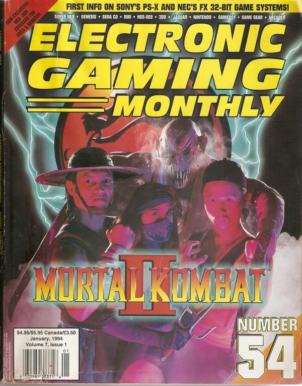 Electronic Gaming Monthly Issue 54 (January 1994) cover